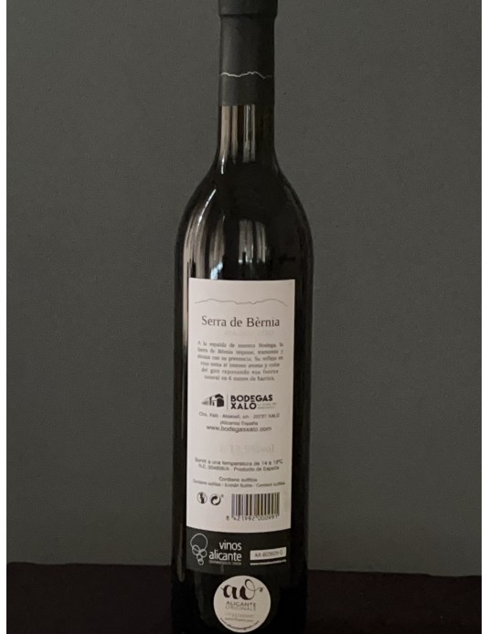 Sierra de bernia crianza red.